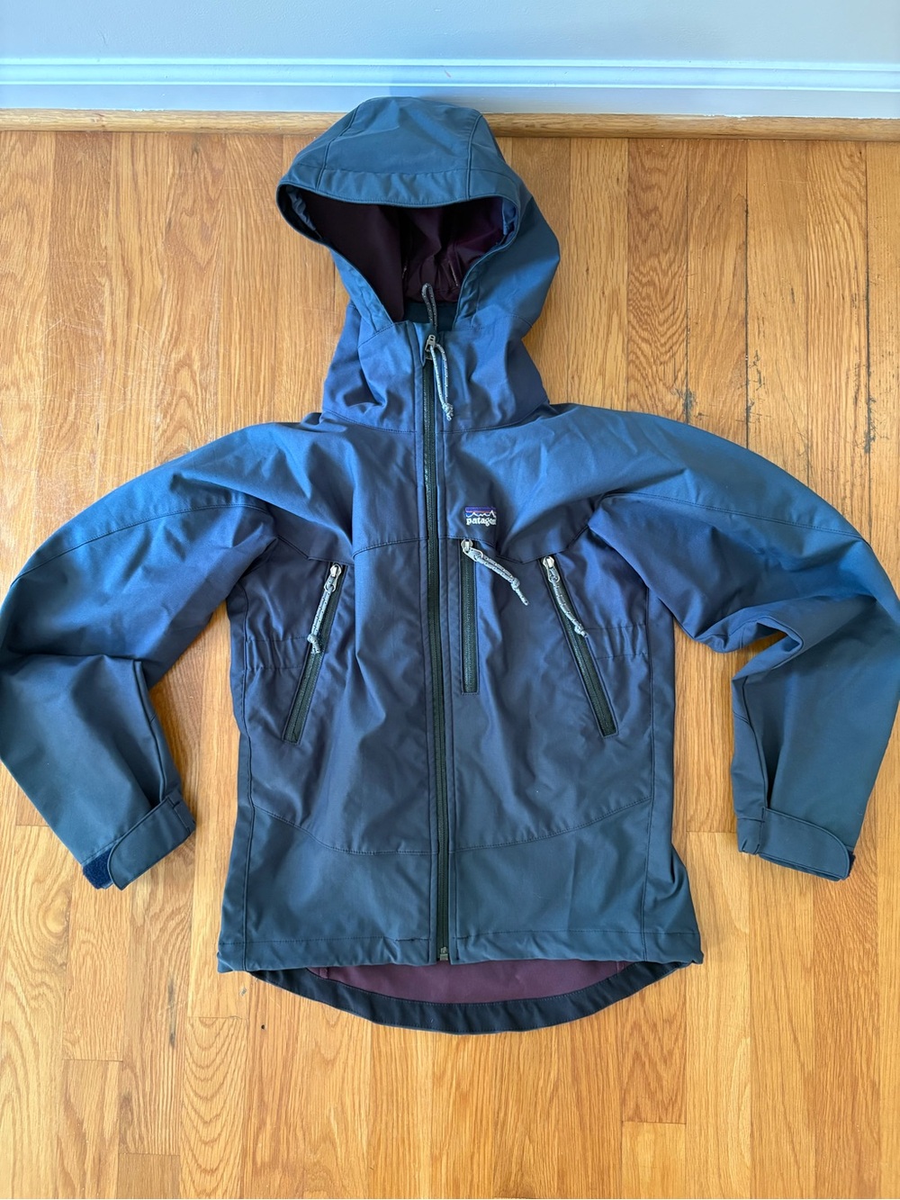 Patagonia Women's Hooded Utility Jacket - Navy Blue